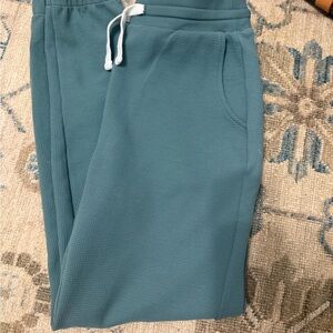 Women's Waffle Knit Track Joggers - Teal